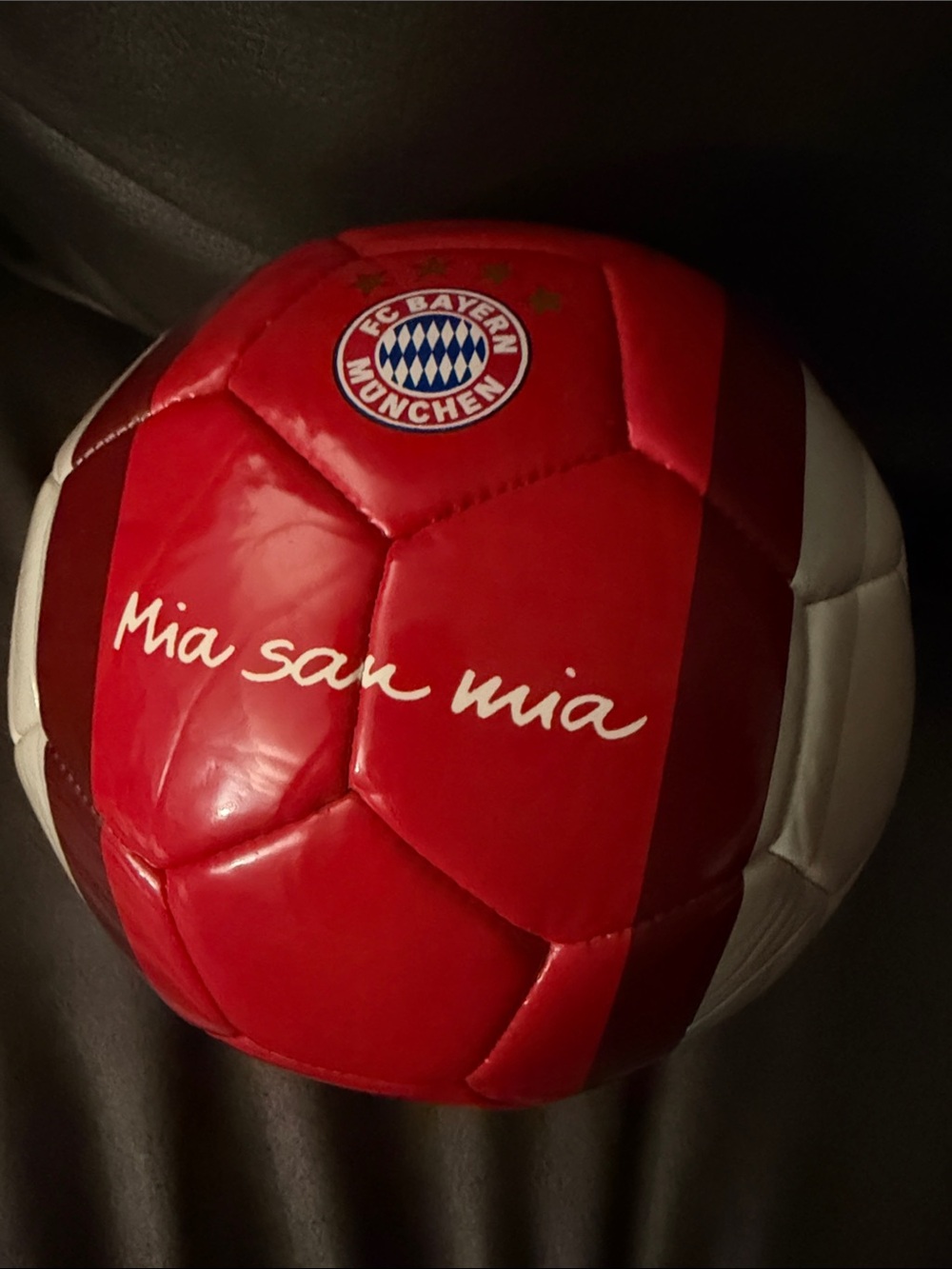 FC Bayern München Red White Soccer Ball - Home Games collectible vintage sz1